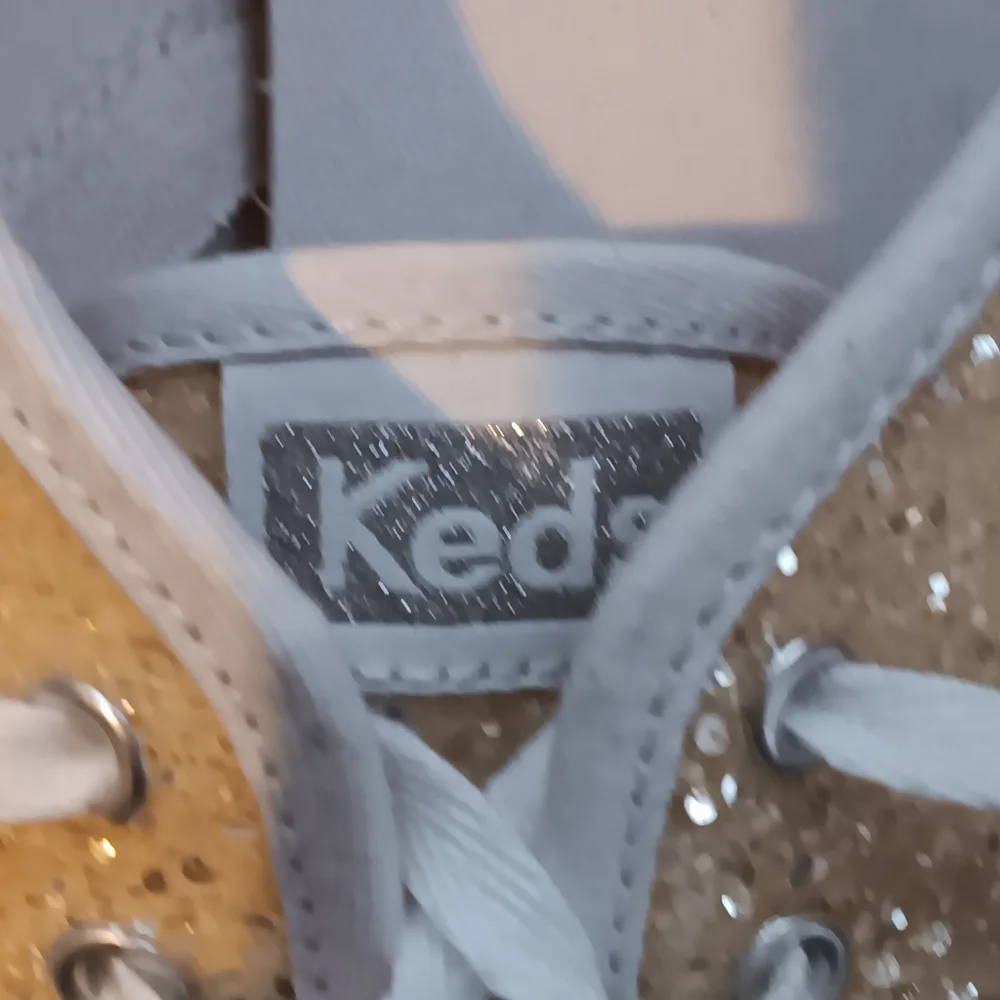 Keds Womens 8.5 Champion Glitter Celebrations Lace Up Sneaker Shoes